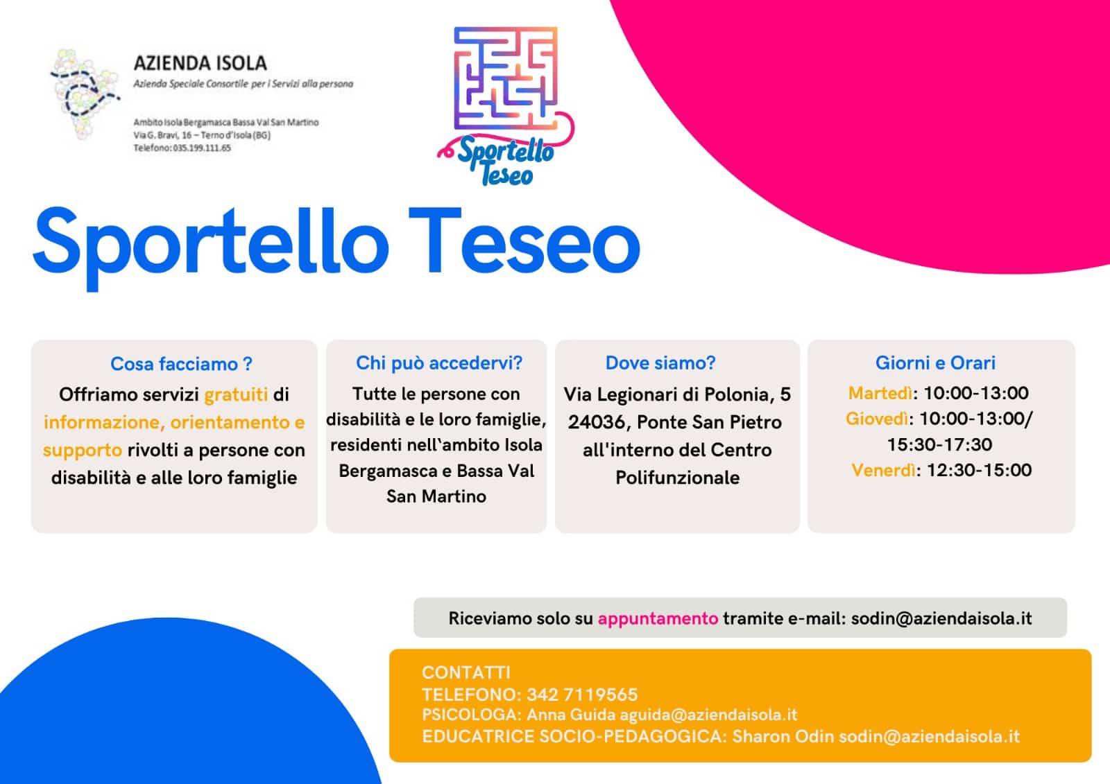 Sportello Teseo